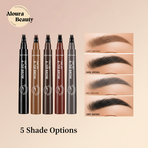 Aloura Beauty 4-Tip Brow Pen - Fixed Tips