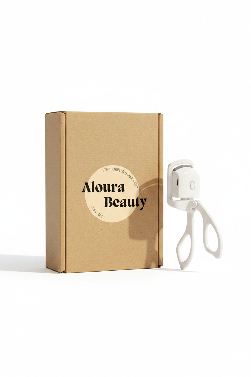 Aloura Beauty Cardboard Packaging with Logo Sticker