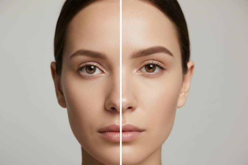 Before and After - Aloura Beauty Brow Pen